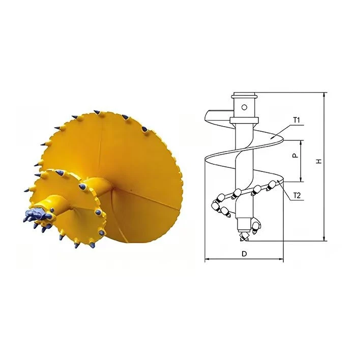 Rotary Pile-Single Cut Rock Auger price